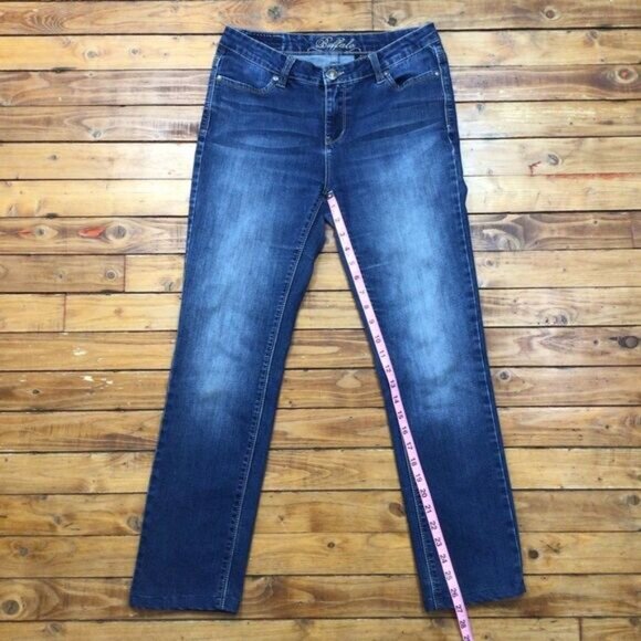 BUFFALO David Bitton jeans straight leg low rise stretchy soft denim size 4 - Picture 8 of 10
